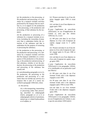 Income tax regulation