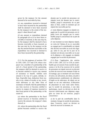 Income tax regulation