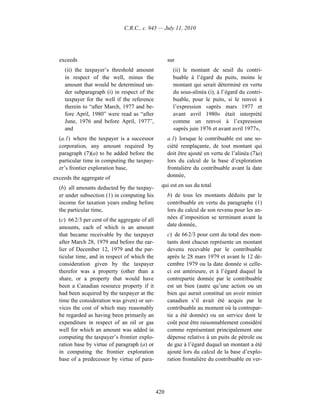 Income tax regulation