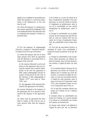 Income tax regulation