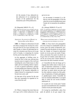 Income tax regulation