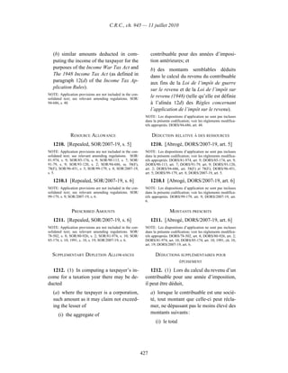 Income tax regulation