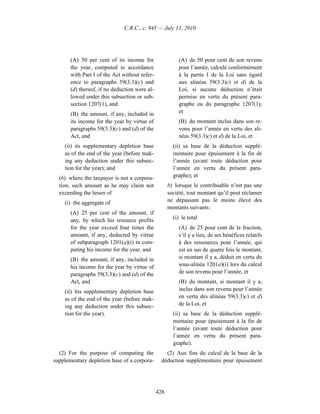 Income tax regulation