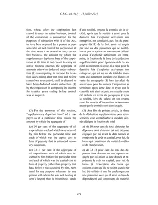 Income tax regulation