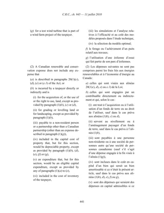 Income tax regulation