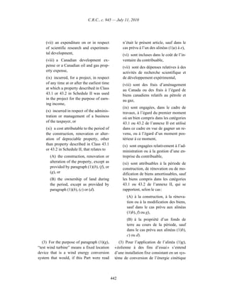 Income tax regulation