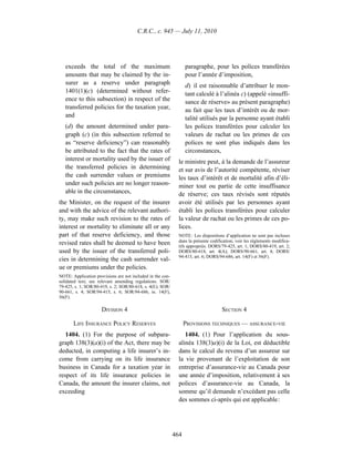 Income tax regulation