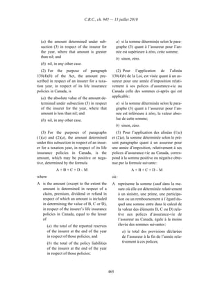 Income tax regulation