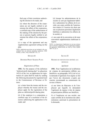 Income tax regulation