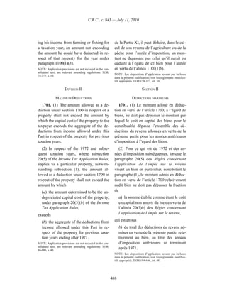 Income tax regulation