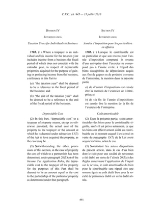 Income tax regulation