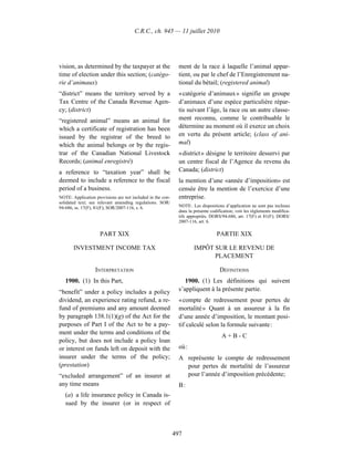 Income tax regulation