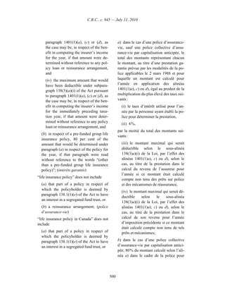 Income tax regulation