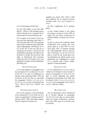 Income tax regulation