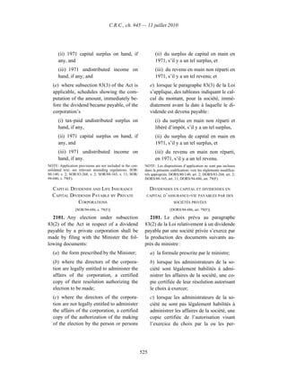 Income tax regulation