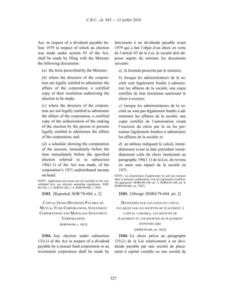 Income tax regulation