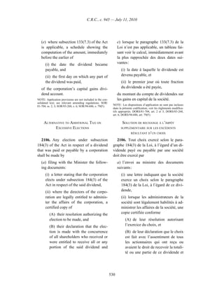 Income tax regulation