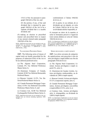 Income tax regulation