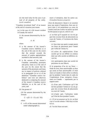 Income tax regulation