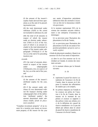 Income tax regulation