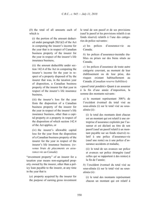 Income tax regulation