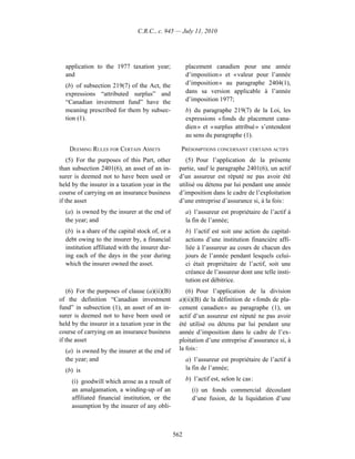 Income tax regulation