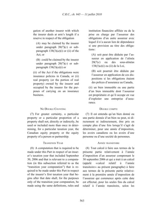 Income tax regulation