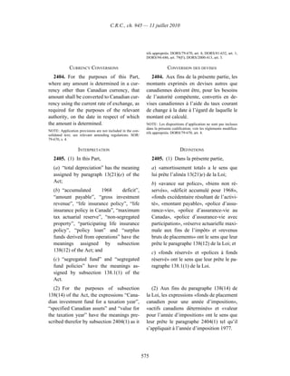 Income tax regulation