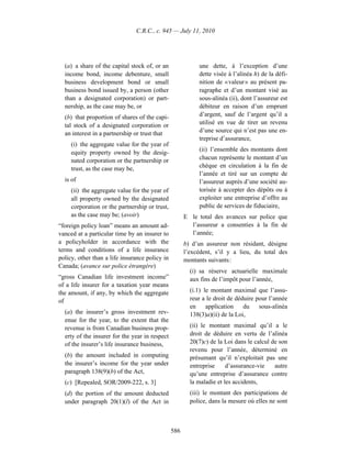 Income tax regulation