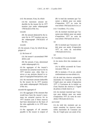 Income tax regulation