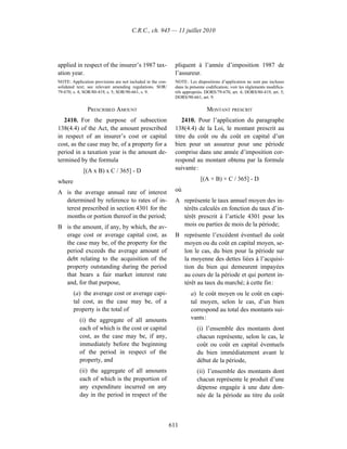 Income tax regulation