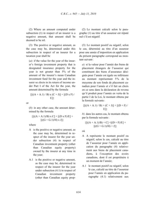 Income tax regulation