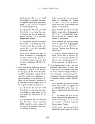 Income tax regulation