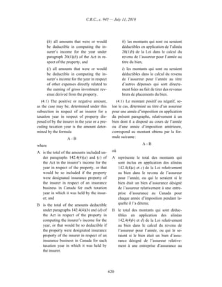 Income tax regulation