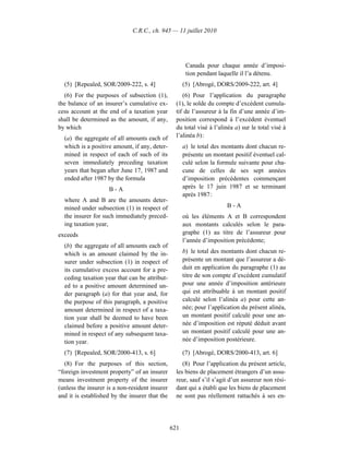 Income tax regulation