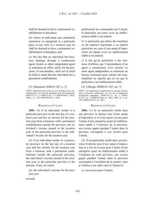 Income tax regulation