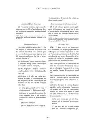 Income tax regulation