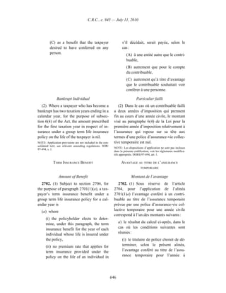 Income tax regulation