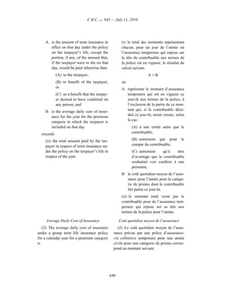 Income tax regulation