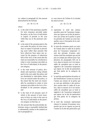 Income tax regulation