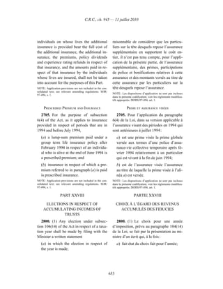 Income tax regulation