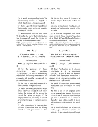 Income tax regulation