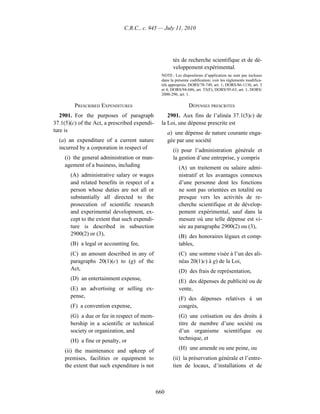 Income tax regulation