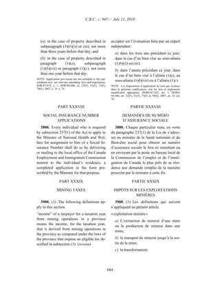 Income tax regulation