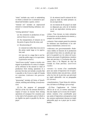 Income tax regulation