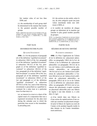 Income tax regulation