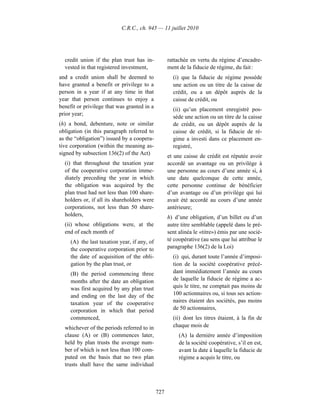 Income tax regulation