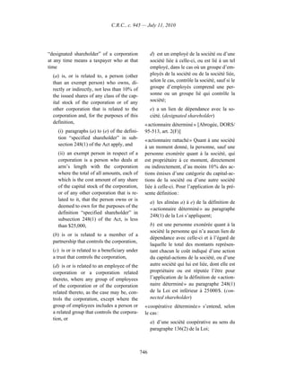 Income tax regulation