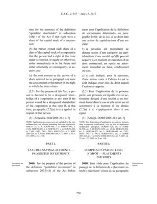 Income tax regulation