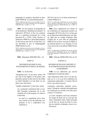 Income tax regulation